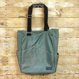 Maggie Mather Gray Tennis Tote Bag Pockets